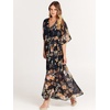 image:imageANRABESS Womens Boho Floral Wedding Guest Maxi DressFloral Black Yellow