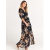 image:imageANRABESS Womens Boho Floral Wedding Guest Maxi DressFloral Black Yellow