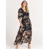 image:imageANRABESS Womens Boho Floral Wedding Guest Maxi DressFloral Black Yellow