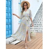image:imageANRABESS Womens Boho Floral Wedding Guest Maxi DressFloral Blue Yellow