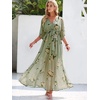 image:imageANRABESS Womens Boho Floral Wedding Guest Maxi DressFloral Green