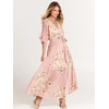 image:imageANRABESS Womens Boho Floral Wedding Guest Maxi DressFloral Pink