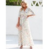 image:imageANRABESS Womens Boho Floral Wedding Guest Maxi DressFloral Pink Blue
