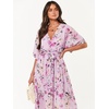 image:imageANRABESS Womens Boho Floral Wedding Guest Maxi DressFloral Purple