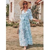 image:imageANRABESS Womens Boho Floral Wedding Guest Maxi DressGreen Leaf Print