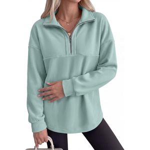 image:imageANRABESS Sweatshirt for Women Loose Fit Quarter Zip Pullover Fall OutfitsSage Green