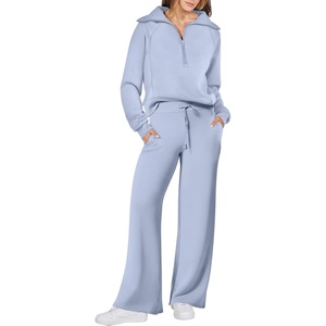 image:imageANRABESS Women 2 Piece Set Sweatsuits Lounge Fall OutfitsSky Blue