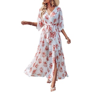 image:imageANRABESS Womens Boho Floral Wedding Guest Maxi DressRed Flor