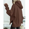 image:imageANRABESS Hoodies for Women Oversized Thumb Hole SweatshirtsCoffee