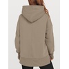 image:imageANRABESS Hoodies for Women Oversized Thumb Hole SweatshirtsCoffee Grey