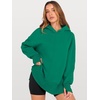 image:imageANRABESS Hoodies for Women Oversized Thumb Hole SweatshirtsGreen