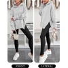 image:imageANRABESS Hoodies for Women Oversized Thumb Hole SweatshirtsLight Grey