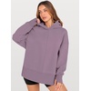 image:imageANRABESS Hoodies for Women Oversized Thumb Hole SweatshirtsLight Nutmeg