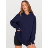 image:imageANRABESS Hoodies for Women Oversized Thumb Hole SweatshirtsNavy Blue