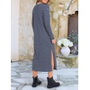 image:imageANRABESS Long Sleeve Midi Dresses for WomenBlue White Stripe