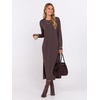 image:imageANRABESS Long Sleeve Midi Dresses for WomenCoffee