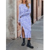 image:imageANRABESS Long Sleeve Midi Dresses for WomenFloral Blue White