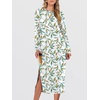 image:imageANRABESS Long Sleeve Midi Dresses for WomenFloral Colorful