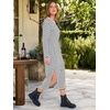 image:imageANRABESS Long Sleeve Midi Dresses for WomenWhite Black Stripe