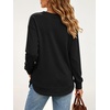image:imageANRABESS Long Sleeve Shirts for Women Fall V Neck SweatshirtsBlack