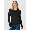 image:imageANRABESS Sweaters for Women Cable Knit Henley Neck Fall OutfitsBlack