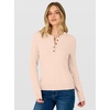 image:imageANRABESS Sweaters for Women Cable Knit Henley Neck Fall OutfitsParchment