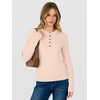 image:imageANRABESS Sweaters for Women Cable Knit Henley Neck Fall OutfitsParchment