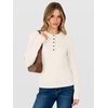 image:imageANRABESS Sweaters for Women Cable Knit Henley Neck Fall OutfitsWhite