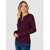 image:imageANRABESS Sweaters for Women Cable Knit Henley Neck Fall OutfitsWine Red