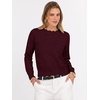 image:imageANRABESS Sweaters for Women Fall Long Sleeve LightweightDrak Red
