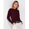 image:imageANRABESS Sweaters for Women Fall Long Sleeve LightweightDrak Red