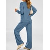 image:imageANRABESS Two Piece Sets for Women Fleece Lounge Fall Outfits SweatsuitsGrey Blue