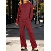 image:imageANRABESS Two Piece Sets for Women Fleece Lounge Fall Outfits SweatsuitsRust Red