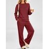 image:imageANRABESS Two Piece Sets for Women Fleece Lounge Fall Outfits SweatsuitsRust Red