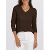 image:imageANRABESS Women 100 Wool Long Sleeve Sweaters Fall Business Casual OutfitsBrown
