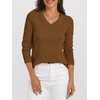 image:imageANRABESS Women 100 Wool Long Sleeve Sweaters Fall Business Casual OutfitsCaramel