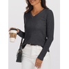 image:imageANRABESS Women 100 Wool Long Sleeve Sweaters Fall Business Casual OutfitsDeep Gray