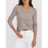 image:imageANRABESS Women 100 Wool Long Sleeve Sweaters Fall Business Casual OutfitsKhaki