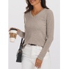 image:imageANRABESS Women 100 Wool Long Sleeve Sweaters Fall Business Casual OutfitsKhaki
