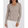 image:imageANRABESS Women 100 Wool Long Sleeve Sweaters Fall Business Casual OutfitsKhaki