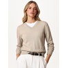 image:imageANRABESS Women Fall Long Sleeve V Neck Lightweight SweatersAlmond