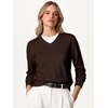 image:imageANRABESS Women Fall Long Sleeve V Neck Lightweight SweatersCoffee