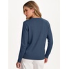 image:imageANRABESS Women Fall Long Sleeve V Neck Lightweight SweatersDeep Blue
