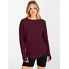image:imageANRABESS Women Long Sleeve Ribbed Sweaters amp Thumb HoleWine Red
