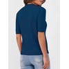 image:imageANRABESS Women Short Sleeve Crewneck Lightweight Summer SweatersDark Teal