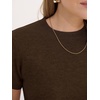 image:imageANRABESS Womens 100 Wool Short Sleeve SweaterBrown