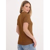 image:imageANRABESS Womens 100 Wool Short Sleeve SweaterCaramel