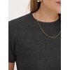 image:imageANRABESS Womens 100 Wool Short Sleeve SweaterDeep Gray