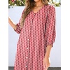 image:imageANRABESS Womens Boho Floral 34 Puff Sleeve Fall Maxi DressFloral Red