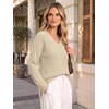 image:imageANRABESS Womens Fall V Neck Sweater 2026 Fall OutfitsApricot